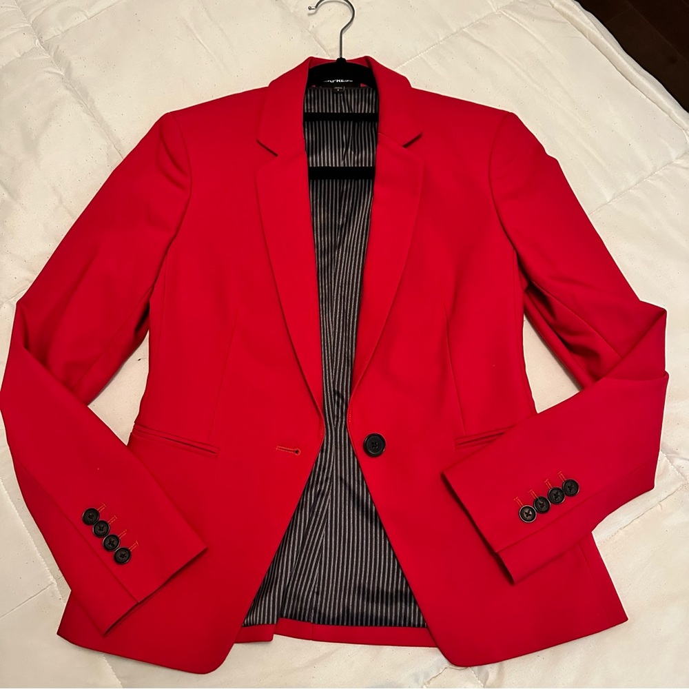Express Red Blazer size 2.
